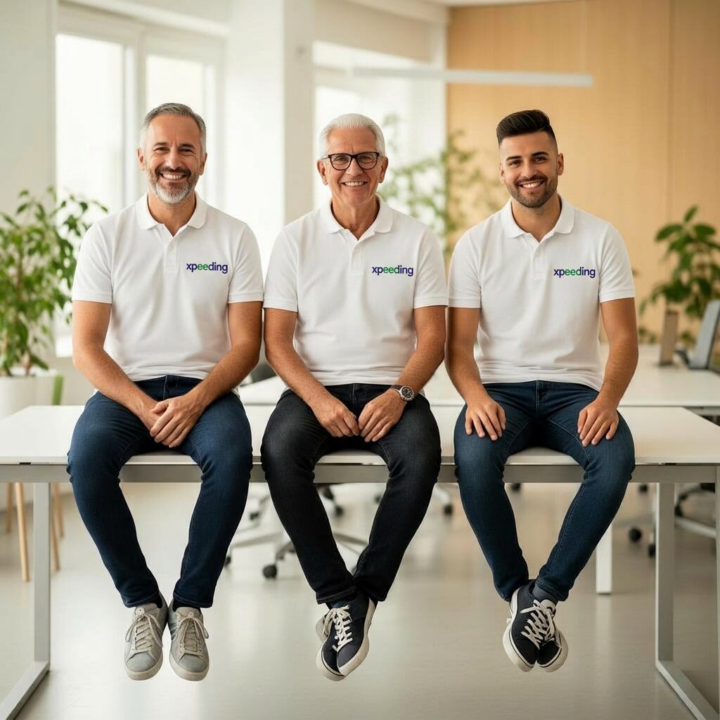 Los tres socios fundadores de Xpeeding